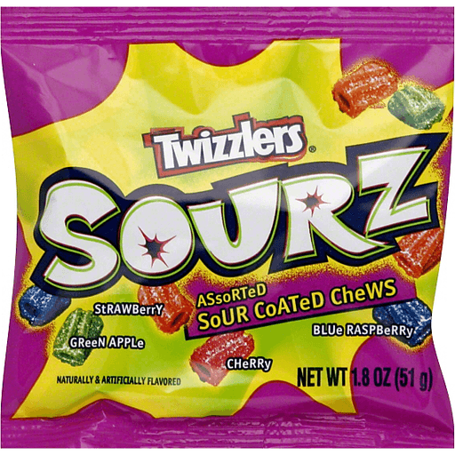 Twizzlers Sourz Sour Coated Chews, Assorted Flavors | Shop | Stormans