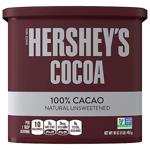 Hershey's Cocoa, Natural, Unsweetened 16 Oz | Baking Chips, Nuts 