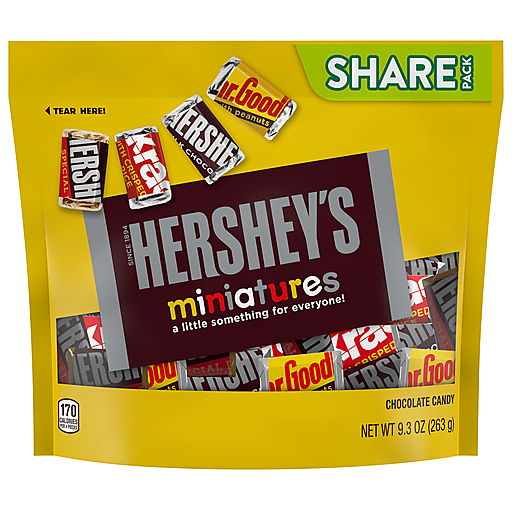 Hershey's Miniatures Chocolate Candy Share Pack 9.3 oz