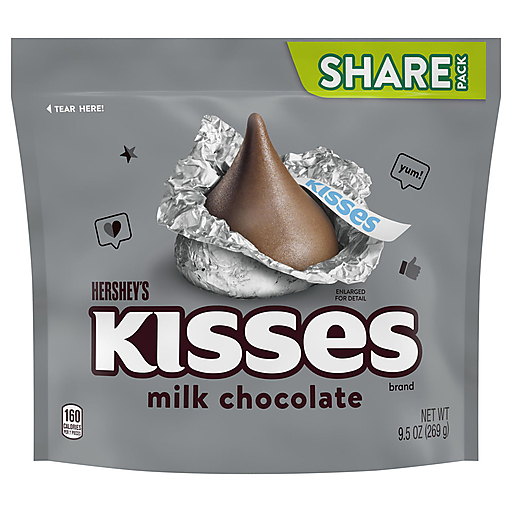 Hershey's Kisses Milk Chocolate Share Pack 9.5 oz