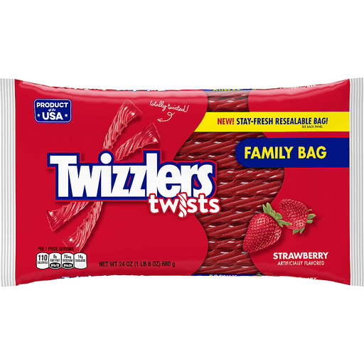 Twizzlers Strawberry Twists, 7-Ounce Bag