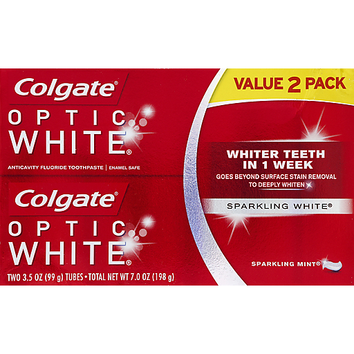 Colgate Toothpaste, Anticavity Fluoride, Sparkling White, Sparkling ...