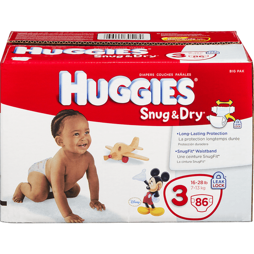 Huggies Snug & Dry Baby Diapers Size 1 (8-14 lbs), 38 ct - Metro Market