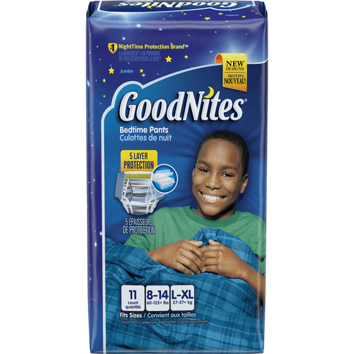 4 Boxes of selling GoodNites Night Time Underwear L/LX