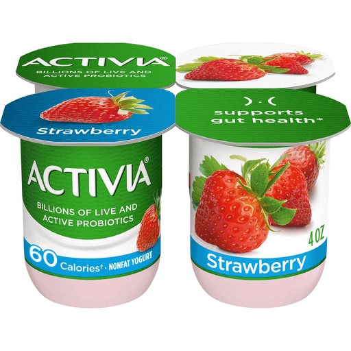 Activia Yogurt, Lowfat, Vanilla & Cereal, Yogurt