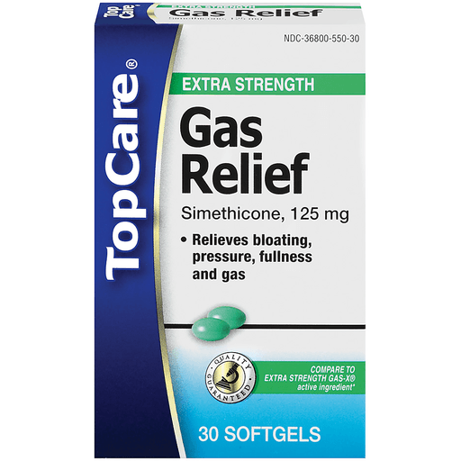 Basic Care Gas Relief Softgels, Simethicone 125 mg, Extra