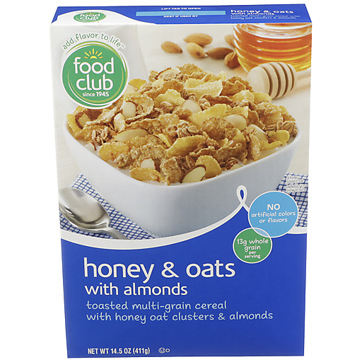 Toasted Multi-Grain Cereal With Honey Oat Clusters & Almonds
