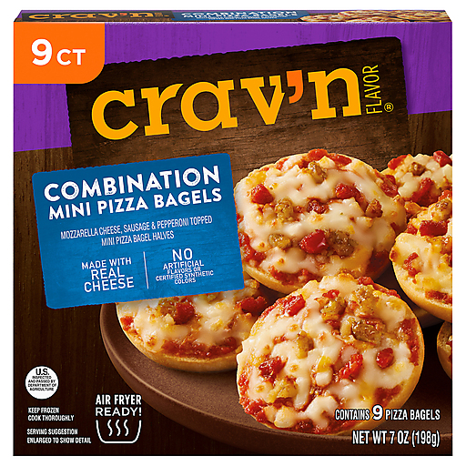 Crav'n Flavor Combination Mini Pizza Bagels 9 ea