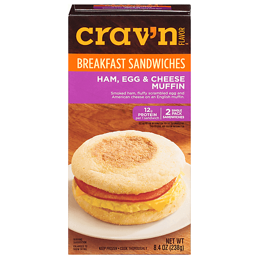 Ham, Egg and Cheese Frozen Breakfast Sandwich