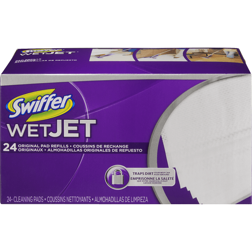 Swiffer WetJet Multi Surface Floor Cleaner Spray Mop Pad Refill, 24 Count, Cleaning Tools & Sponges