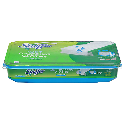 Swiffer Fresh Scent Wet Mopping Cloths 12 Wet Cloths 12 Ea, Floor Cleaners