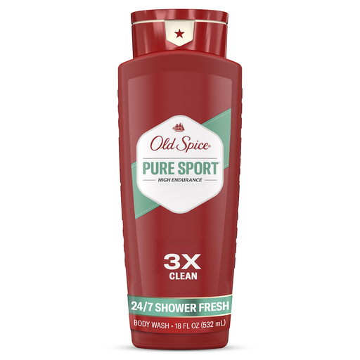 Old Spice High Endurance Body Wash For Men, Pure Sport Scent, 18 Fl Oz (532 M L) 18 fl oz