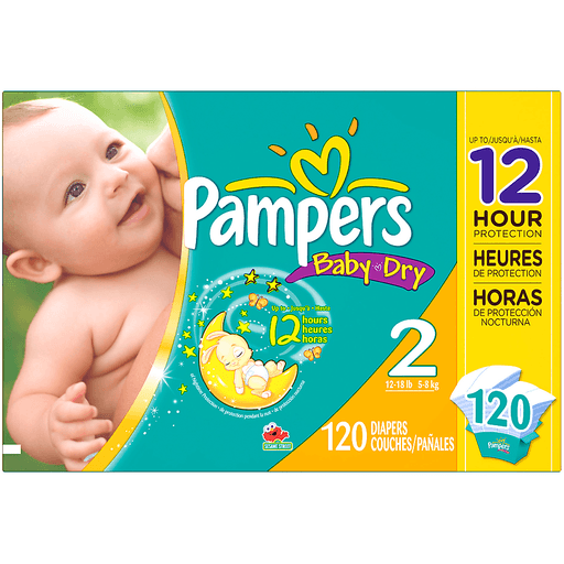 Pampers shops dry size 2