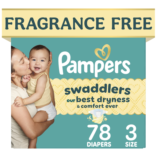 Pampers Pampers Swaddlers Diapers, Size 3, 78 Count 78 ct