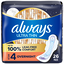 Always Always Ultra Thin Overnight Pads With Wings, Size 4, Overnight, 26 Count 26 Ct