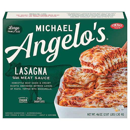 Michael Angelo's Large Lasagna With Meat Sauce Family Size 46 oz