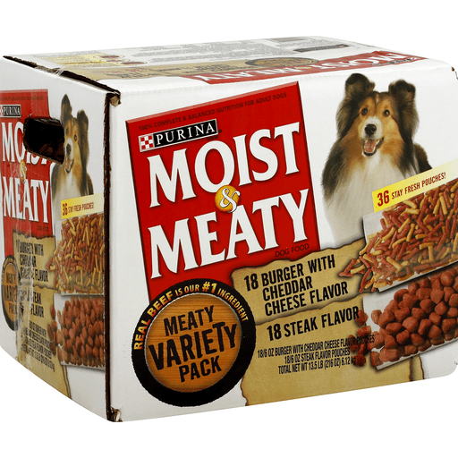 Purina moist & meaty dog food burger best sale