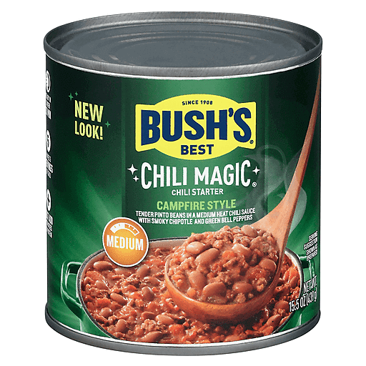 4 CANS Bush's Chili Magic Chili Starter Campfire Recipe Medium 16 oz Can  Base – JT Outfitters
