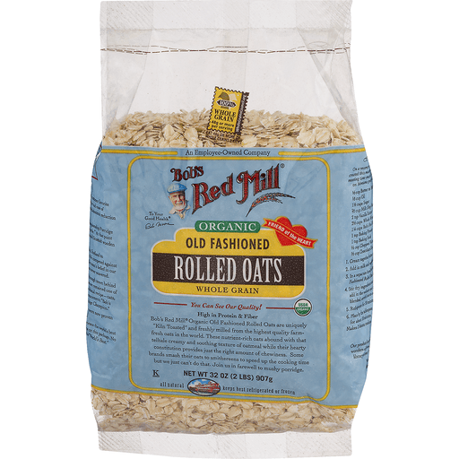 Bobs Red Mill Rolled Oats, Whole Grain, Old Fashioned, Organic | Cereal ...