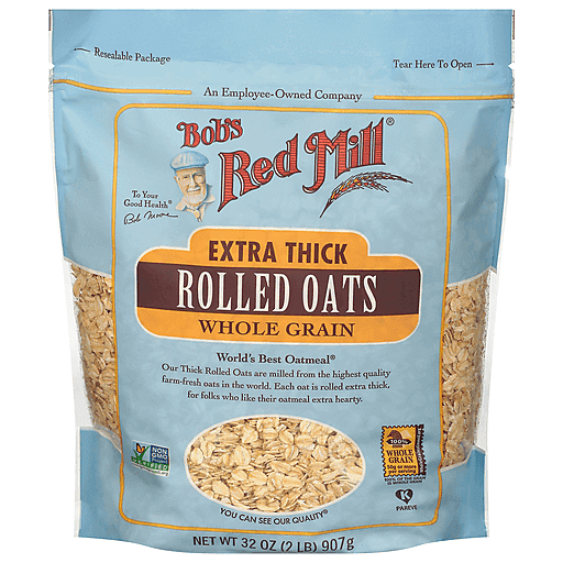 Whole Grain 25LB Rolled Oats Mill Bulk Food Breakfast Vegetarian Oatmeal