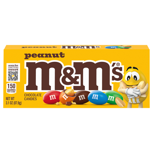 M&M's Peanut Chocolate Candies 3.1 oz