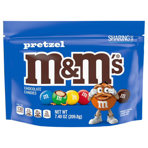 M&M's Pretzel Chocolate Candies Sharing Size 7.4 oz