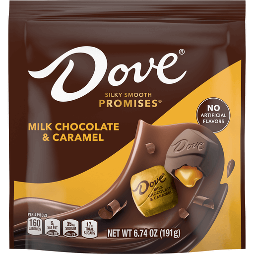 Dove Silky Smooth Milk Chocolate & Caramel Candy 6.74 oz