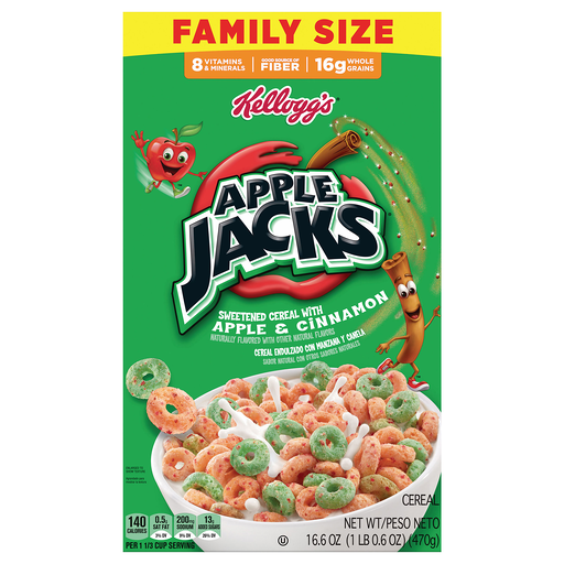 Apple Jacks Cereal Family Size 16.6 oz