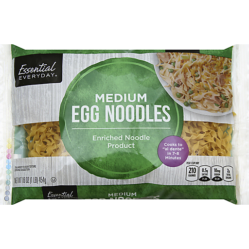 Essential Everyday Egg Noodles Medium 16 Oz Pasta And Noodles Roth S