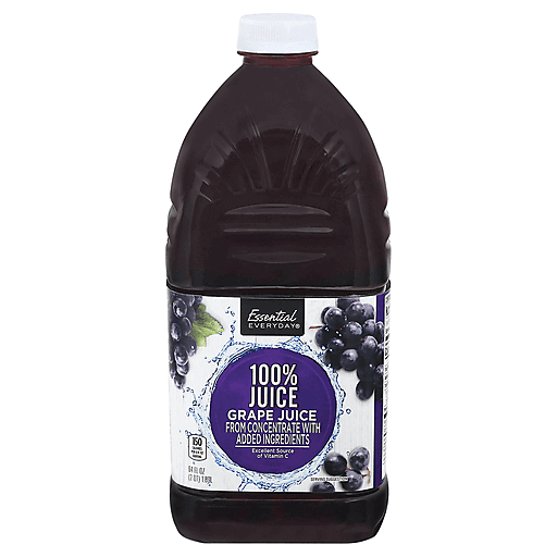 Essential Everyday Grape 100% Juice 64 Fl Oz, Grape