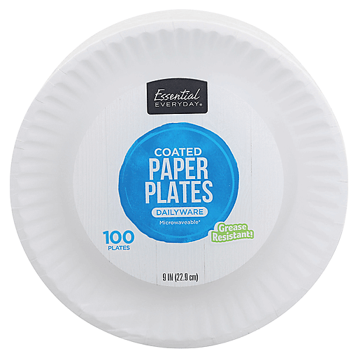 Easy Ware 9 Heavy Duty Coated Paper Plates, 70/Pack - mastersupplyonline