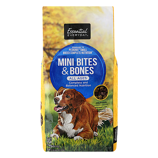 Essential Everyday Dog Food Premium Mini Bites Bones All Ages