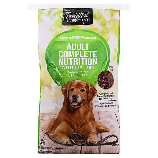 Essential Everyday Dog Food Complete Nutrition Chicken Adult 16 lb