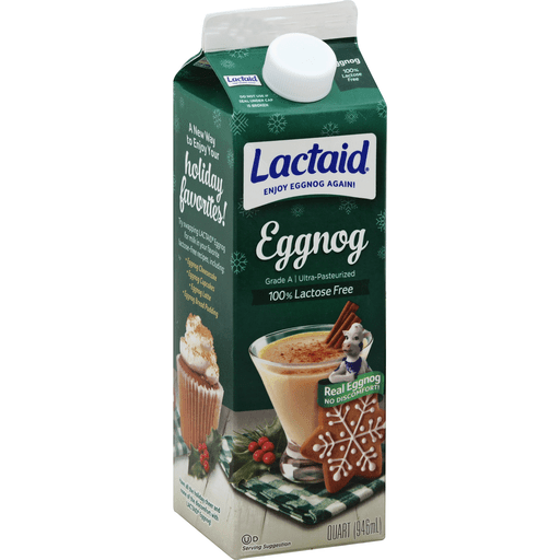 Lactaid® 100% Lactose Free Eggnog 1 qt. Carton | Chocolate & Flavored ...