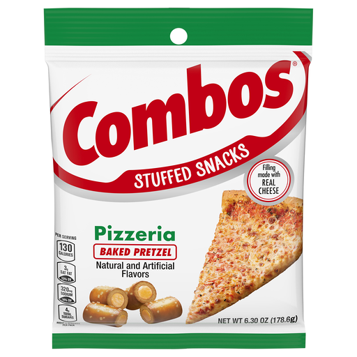 Combos Stuffed Snacks Pizzeria Baked Pretzel 6.3 oz