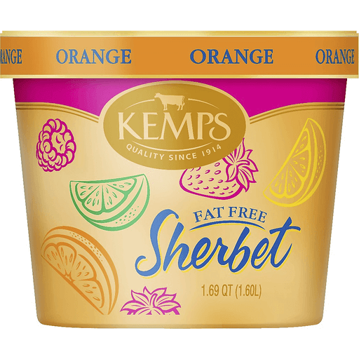 Kemps KEMPS F/F SHERBET ORANGE 1.69 QT, Sorbet & Sherbet