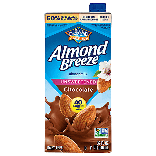 Blue Diamond Almond Breeze Almond Milk, Unsweetened Chocolate
