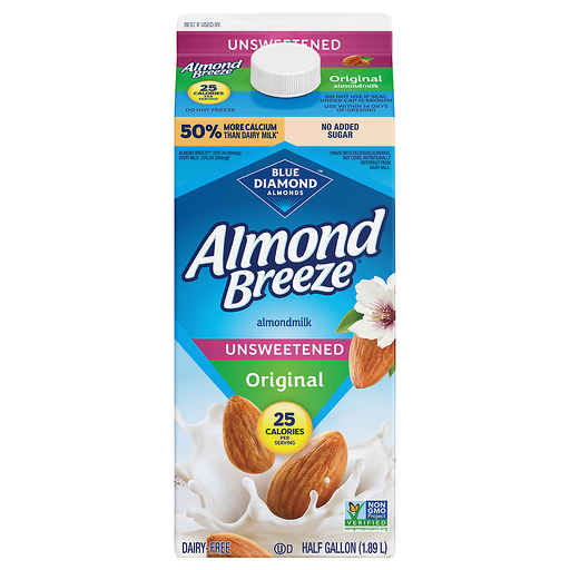 Almond Breeze Unsweetened Original Almondmilk 1.89 l