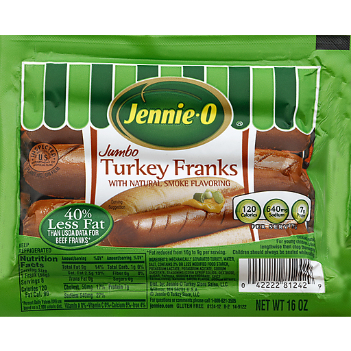 Jennie O Turkey Franks With Natural