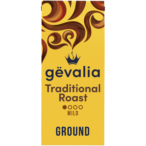 Gevalia Traditional Roast Mild Light Roast Ground Coffee, 12 oz Bag