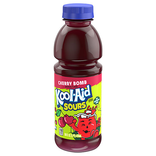 Kool Aid Sours Cherry Bomb Drink 16 fl oz