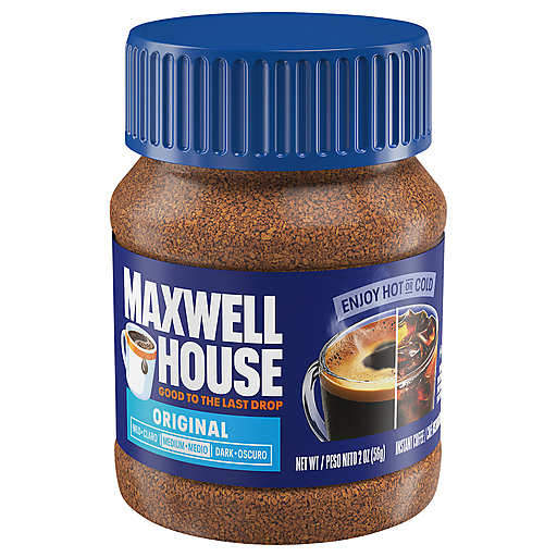 Maxwell House Original Roast Instant Coffee, 2 oz Jar