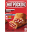 Hot Pockets Italian Style Seasoned Crust Pepperoni Pizza Sandwiches 8 Ea