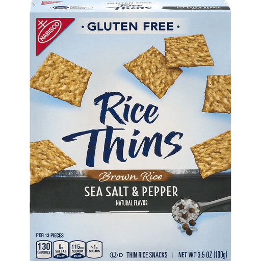 Good Thins Rice Snacks, Gluten Free, Sea Salt & Pepper 3.5 oz, Gluten Free