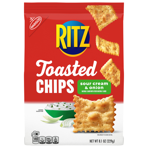 Ritz Sour Cream & Onion Toasted Chips 8.1 oz