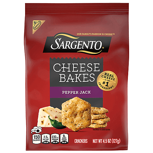 Nabisco Sargento Cheese Bakes Pepper Jack Crackers