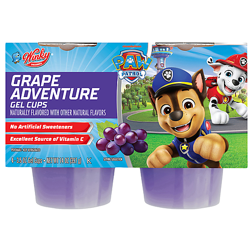 Winky Paw Patrol Grape Adventure Gel Cups 4 ea