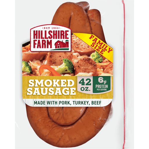 Hillshire Farm Smoked Sausage, Family Pack 42 oz