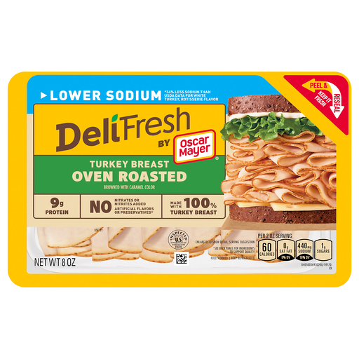 Oscar Mayer Lower Sodium Oven Roasted Turkey Breast 8 oz