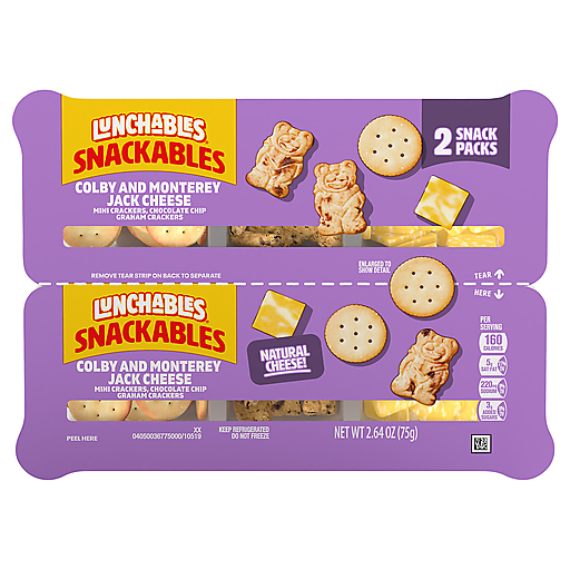 Lunchables Colby And Monterey Jack Cheese Snack Kit Snack Packs 2 ea